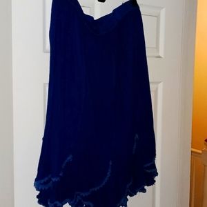 Indigo blue skirt